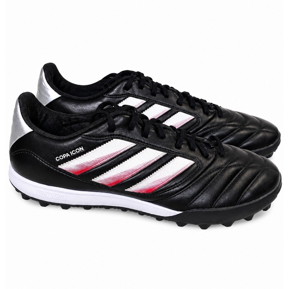 adidas Copa Icon II Pro TF Mens 11.5 Black Silver Red Leather Soccer Cleats